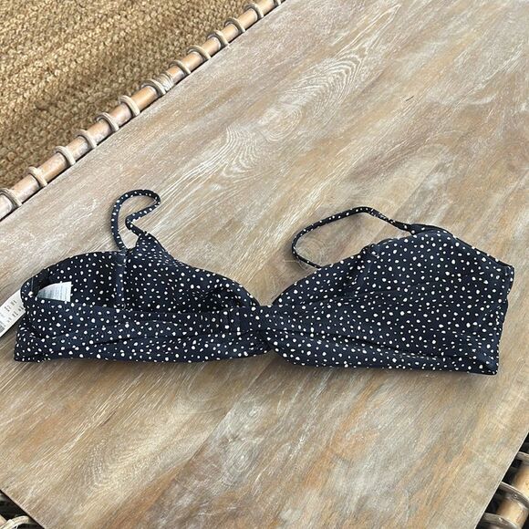 J Crew Strappy twist bikini top in dot Womens Size‎ 2X - Picture 3 of 6